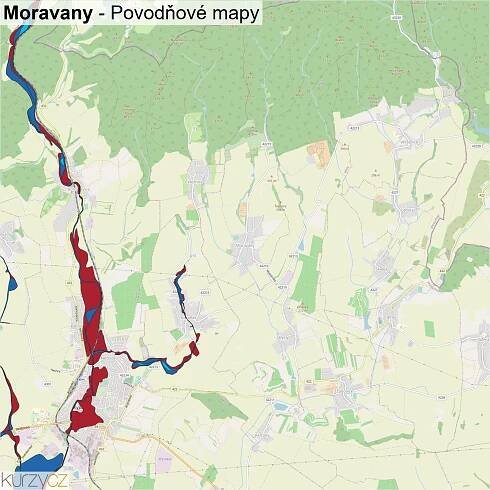 Moravany - mapy | Kurzy.cz