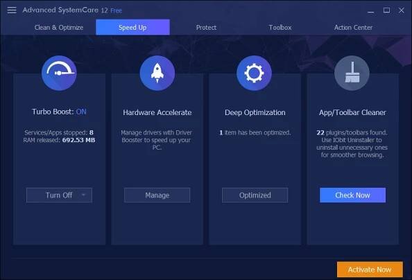 Iobit Advanced SystemCare 12 PRO, 1 PC, 1 rok (elektronická licence)
