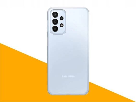 Pouzdro Pro Samsung Galaxy A23 / A23 5G (Průhledné, Bezbarvé, Guma)+ Sklo Barva průhledná