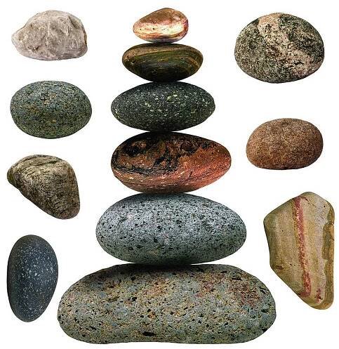 Samolepicí dekorace Stones, 30 x 30 cm | Viame.cz