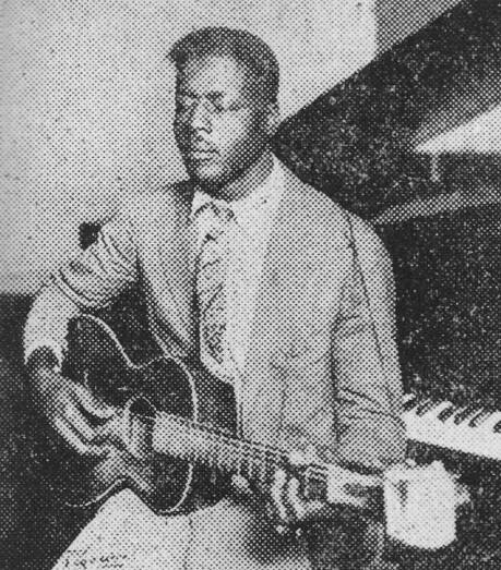Blind Willie Nelson playing blues guitar