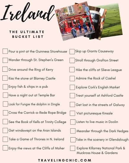 The Ultimate Ireland Bucket List - Traveling Chic