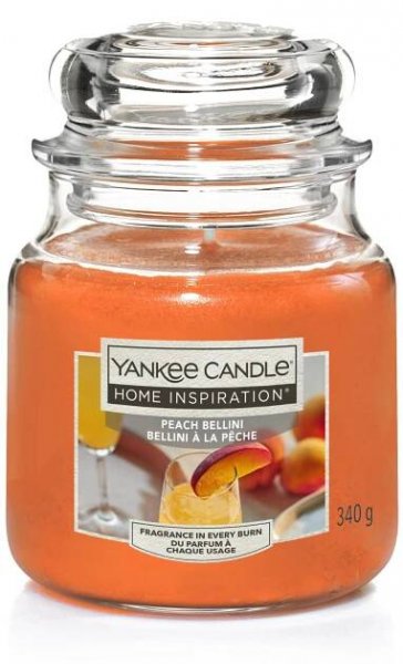 Yankee Candle Home Inspiration Svíčka, sklo, Peach Bellini, 13 x 9,5 cm nakoupit u OBI