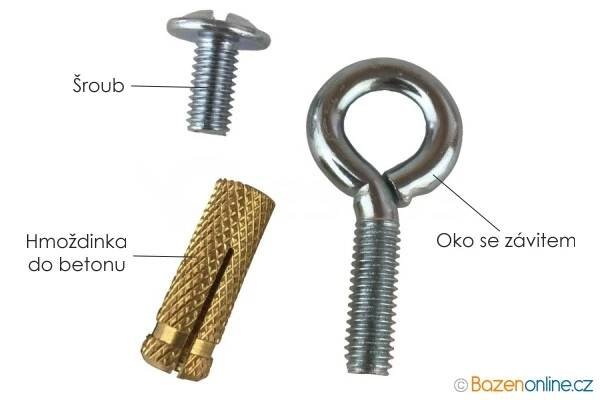 ukotvení zimní plachty do betonu