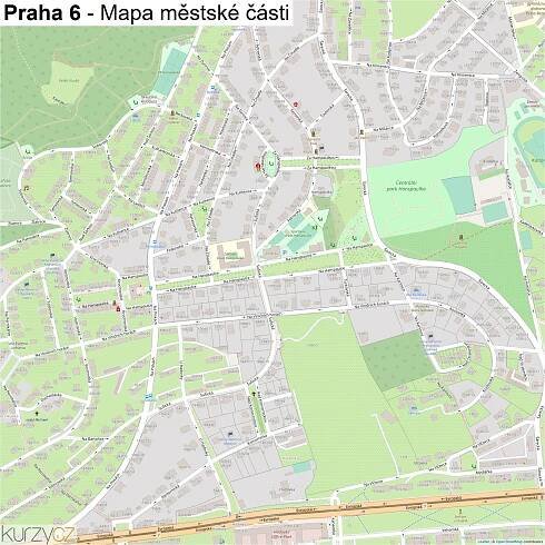 Praha 6 - mapy | Kurzy.cz