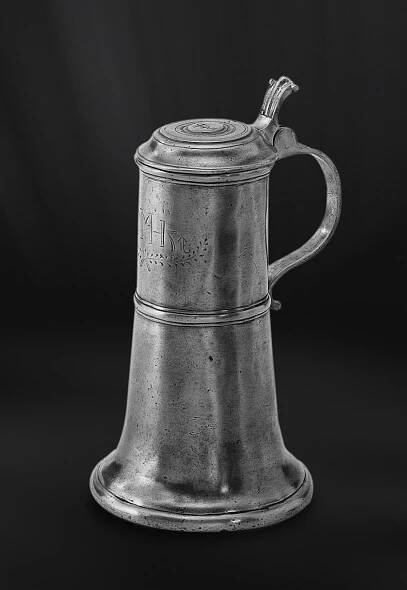 Pewter beer stein - Beer stein handmade in Italy - Italian pewter beer stein (Art.264)