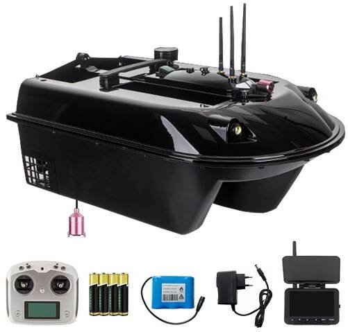 4.3 Zoll-Monitor Dual Kameras Visual GPS-Fernbedienung Fish Nest Boat 500m Wireless RC Fishing Köder Boot 8kg große Kapazität Auto Return 4 Bit Bin Fixpunkt Nesting