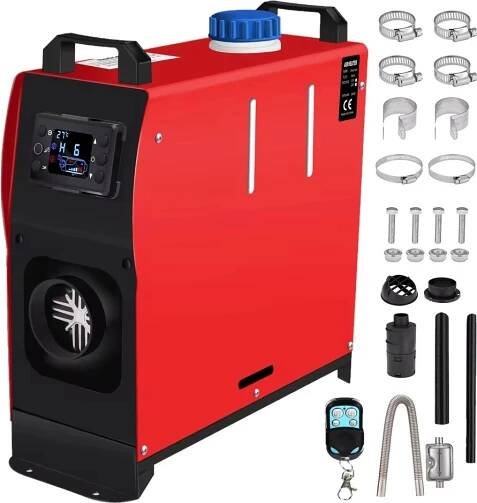 Naftové nezávislé topení 12V/24V – 5kW s LCD a dálkovým ovládáním