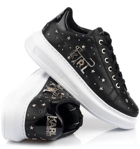 TENISKY KARL LAGERFELD KAPRI KARL CHARMS LO LACE BLACK/GOLD