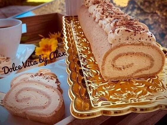 Nepečená roláda z BeBe keksov s karamelovým krémom, recept