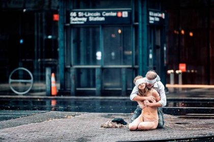 on the streets of new york city, erotic art photograpy