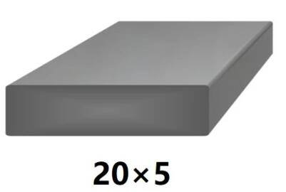 Plochá plná oceľová tyč 30x6 mm (pásovina), bez povrchovej úpravy
