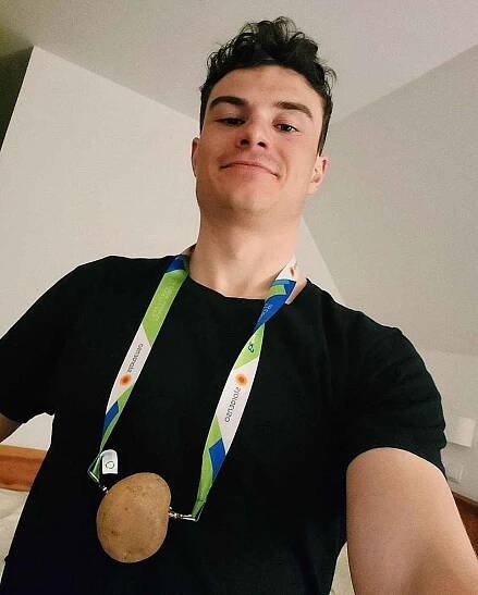 Michal Novák s „bramborovou“ medailí