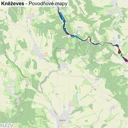 Kněževes - mapy | Kurzy.cz