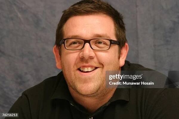 Actor Nick Frost poses for portrait sitting at the Four Season's...