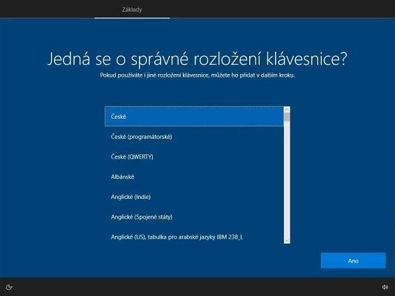 Možnosti nastavení instalace Windows 11