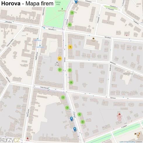 Horova - mapy | Kurzy.cz