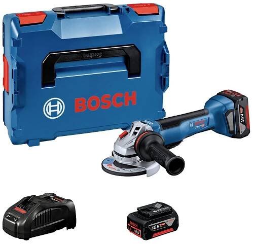 Bosch Professional GWS 18V-10 P 06019J4101 Akumulátorová úhlová bruska 125 mm, vč. 2x aku, vč. nabíječky, kufřík, 18 V