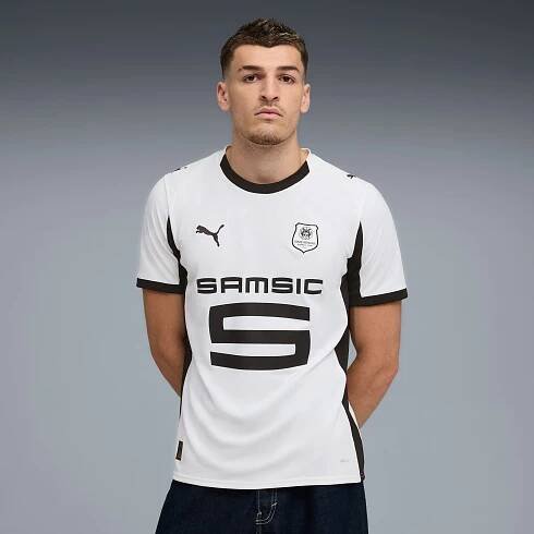 Stade Rennais FC 25/26 Away Jersey Men, PUMA White-PUMA Black, large
