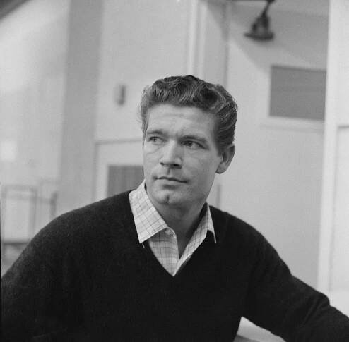 Stephen Boyd rehearsing for "To the Sound of Trumpets."