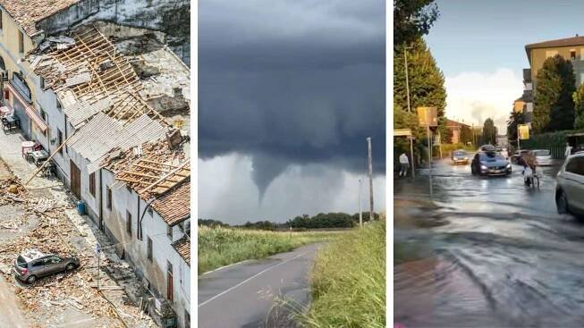 Tornados, Superzellen, Schlammlawinen: Bilder der Unwetter in Italien