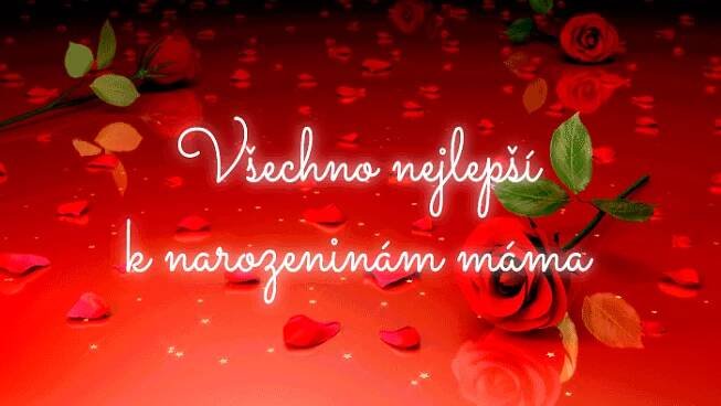 GIFy Všechno nejlepší k narozeninám máma - Animované pohlednice