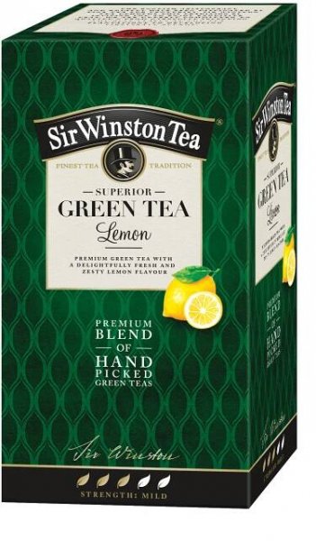 Sir Winston - čaj zelený Green Tea Lemon 20 ks