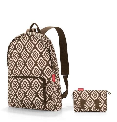 Skládací batoh Reisenthel Mini Maxi Rucksack Diamonds Mocha