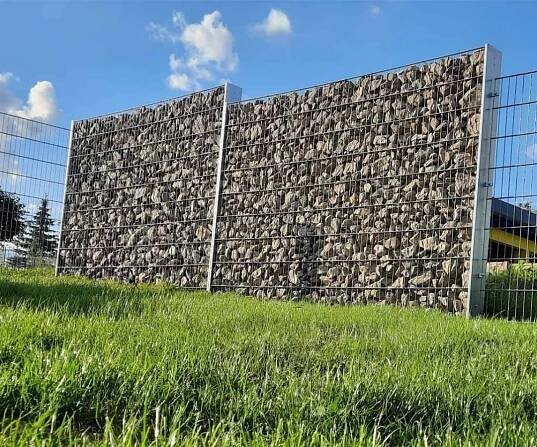 Gabiónový plot 2D PRAKTIK výška 103 cm, do betónu ZINOK | PlotyLemon.sk
