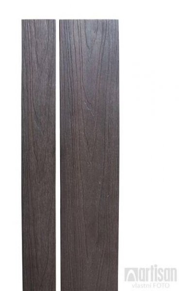 WPC dřevoplastová prkna na plot Dřevoplus Profi 15x80x4000 - Walnut (ořech)