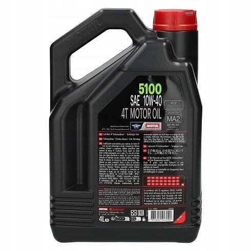 Motorový olej Motul 5100 10w40 4T MA2 Ester 4L Kód výrobcu 104068