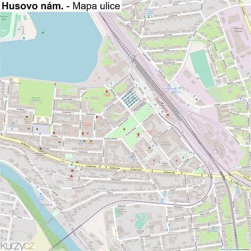 Husovo nám. - mapy | Kurzy.cz