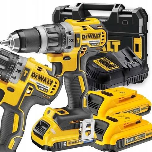 AKU VRTAČKA S PŘÍKLEPEM XR 18V AKUMULÁTOR 2*5.0AH NABÍJEČKA DEWALT