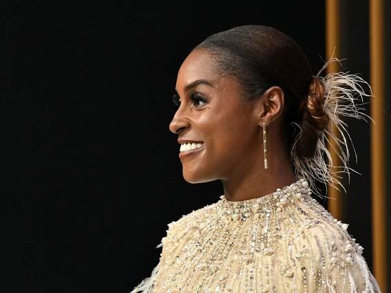 Issa Rae’s Feathered 2023 Emmys Gown Has Me Singing, ‘I’m Like a Bird’