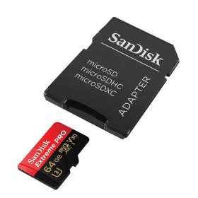 Paměťová karta Sandisk Micro SDHC Extreme Pro 32GB UHS-I U1 (100R/ 90W) + adaptér (1)