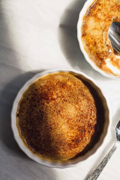 Coffee Crème Brûlée for Two — Cake Over Steak