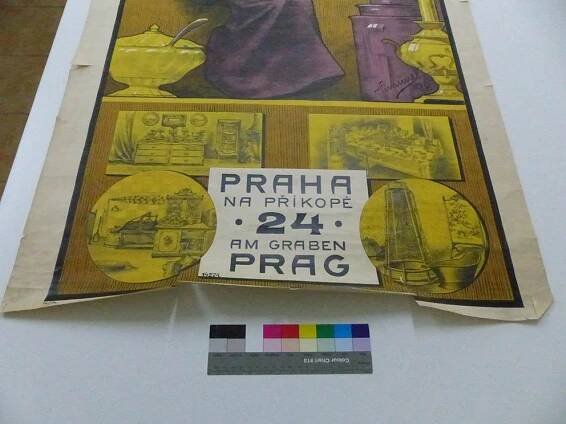 Restaurování secesního plakátu - Restaurování papíru
