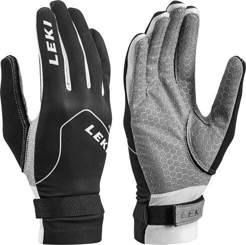 Běžkařské rukavice Leki Nordic Slope - black/white/graphite