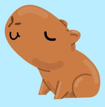roztomilá kreslená kapybara. vektorová ilustrace. - kapybara stock ilustrace