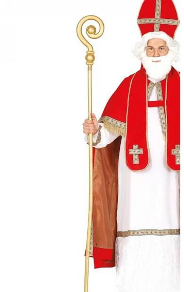 Mikulášská berla zlatá 184cm