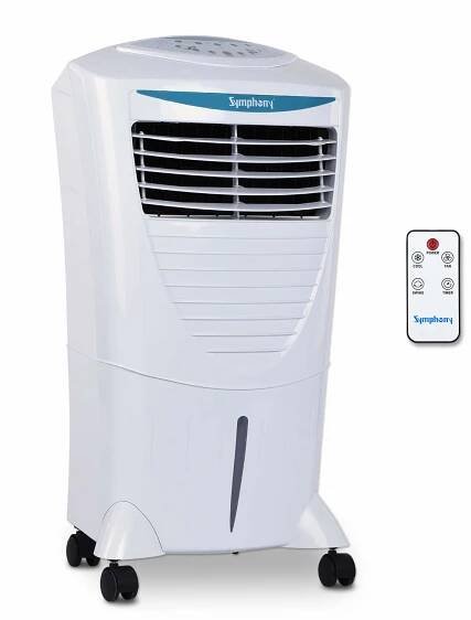 Symphony Hicool i Personal Cooler with Remote – 31 Liter(White)