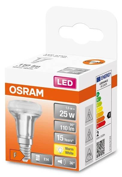 OSRAM LED žárovka R39 25 36 1,5 W E14 2700 K teple bílá