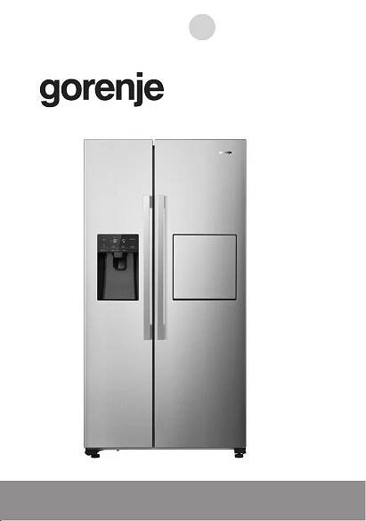 Manuál Gorenje NRS9182VXB1 Lednice s mrazákem