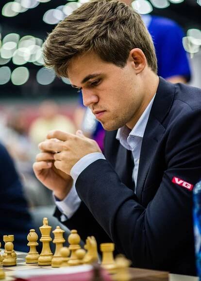 Magnus Carlsen na šachové olympiádě 2016