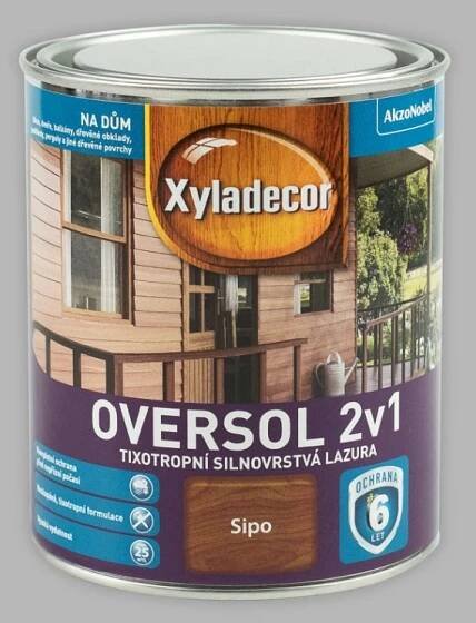 Xyladecor Oversol 2v1 0,75 l Sipo