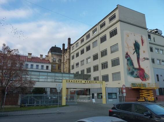 Fotografie - Brno - ulice Ponávka - úrazová nemocnice - 29.11.2020