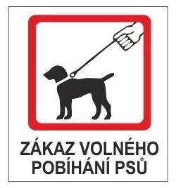 zákaz volného pobíhání psů