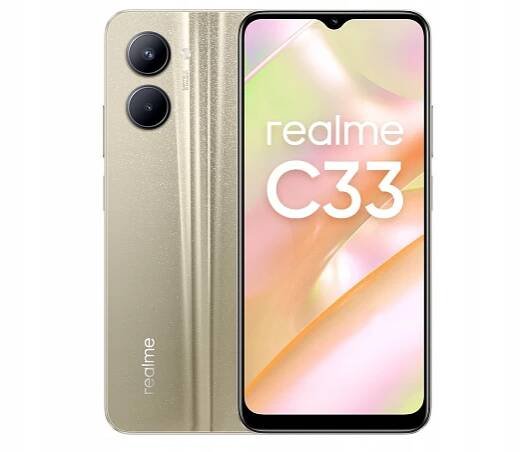 Smartphone realme C33 4 GB / 64 GB zlatý