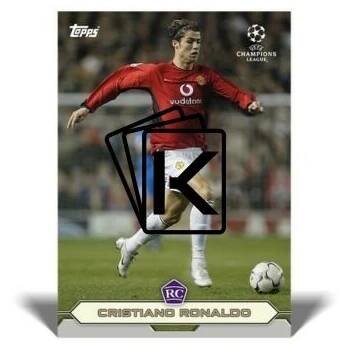 Fotbalová kartička Topps Lost Rookie Cristiano Ronaldo Manchester United
