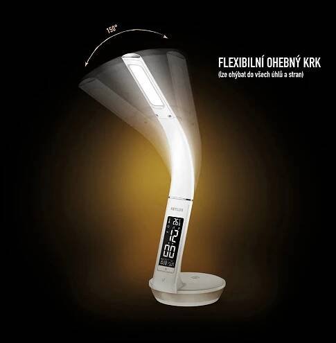 RTL 204 stm. LED lampa černá Qi 6W RETLUX : Retlux-eshop.cz